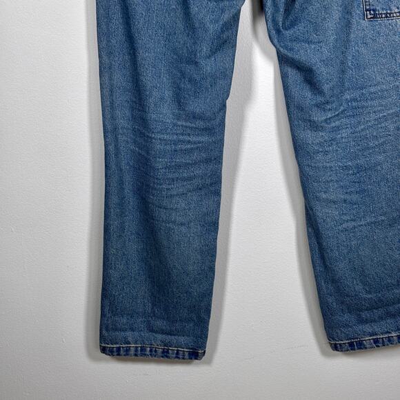 ASOS Design Double Knee Denim Baggy Jeans Worker Pants W 32" L 32" Like New - Picture 9 of 16